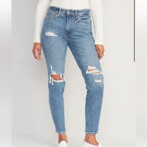 New With Tags Old Navy High-Rise OG Straight Ripped Jeans Size 6